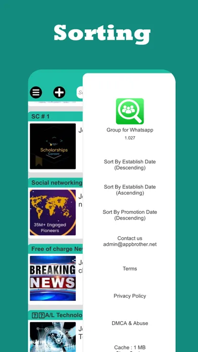 Скриншоты Group for Whatsapp