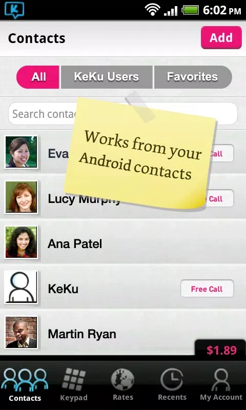 Cheap International Calls 스크린샷