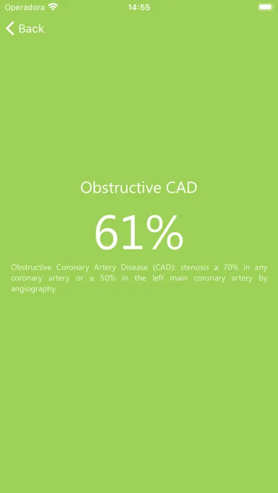 Capturas de tela do Chest Pain Score - RESCA