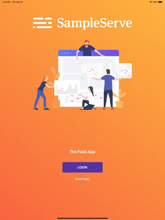 Zrzuty ekranu SampleServe Field App iPad