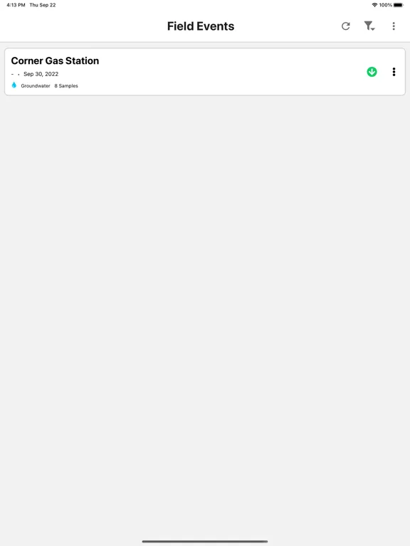 Zrzuty ekranu SampleServe Field App iPad