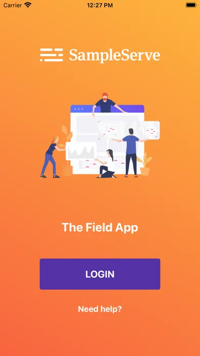 Zrzuty ekranu SampleServe Field App