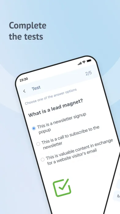 Zrzuty ekranu Education by SendPulse