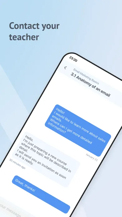 Zrzuty ekranu Education by SendPulse