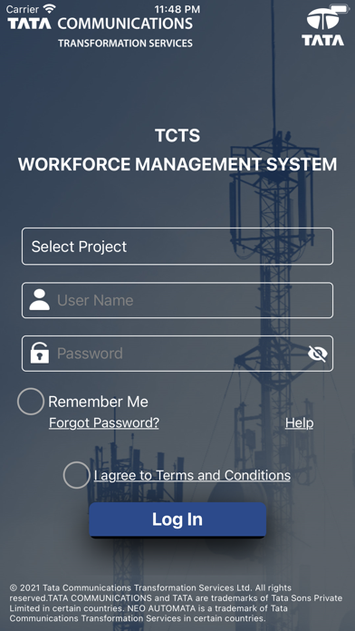 Capturas de pantalla de TCTS Workforce Management App