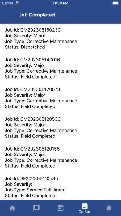 Tangkapan layar TCTS Workforce Management App