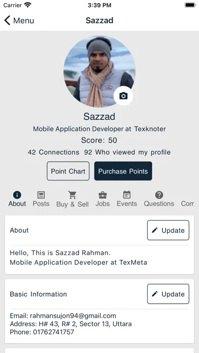 TexMeta: A Textile Biz Network Ekran Görüntüleri