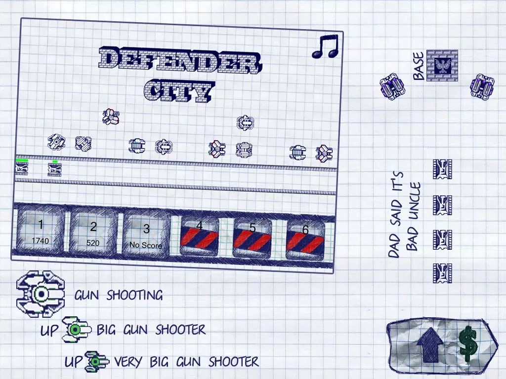 Defender City Lite iPad  Screenshots