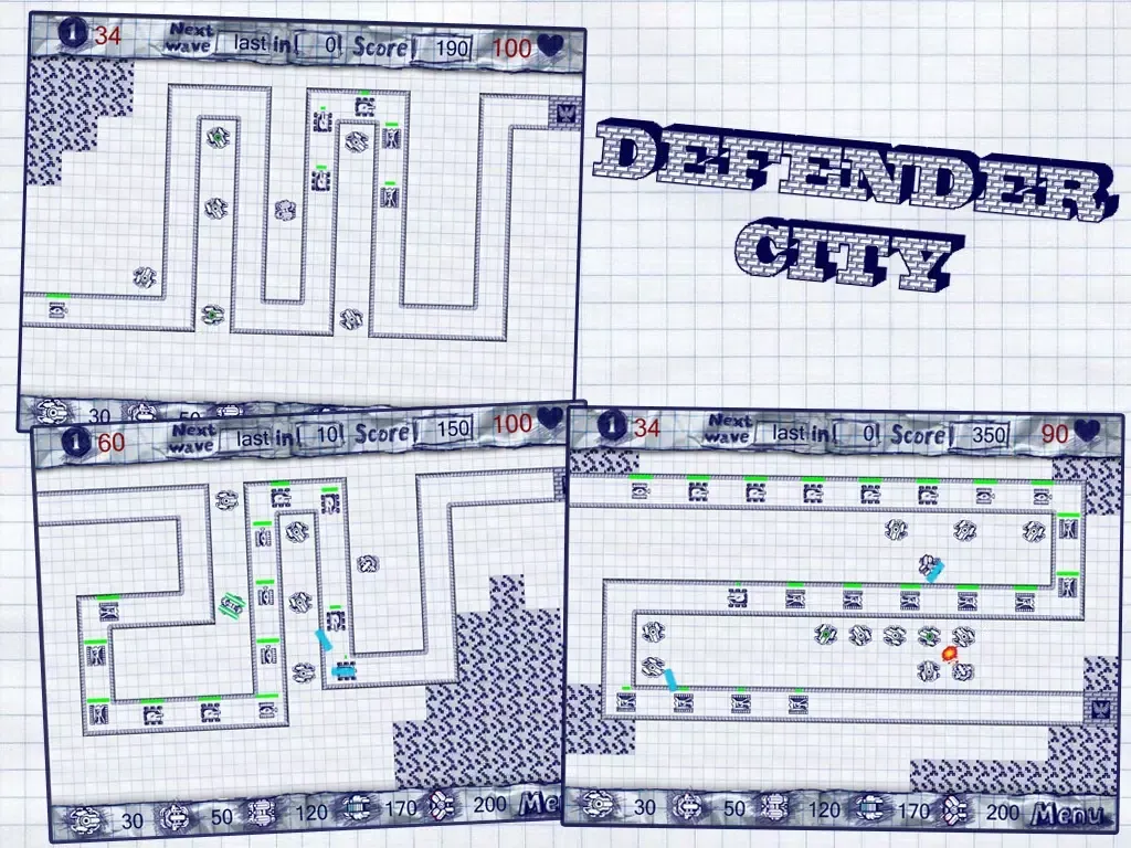 Defender City Lite iPad  Screenshots