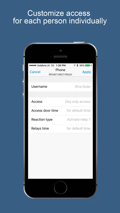 Screenshot di U-Prox Mobile Config