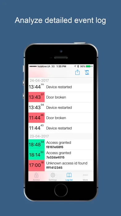 Screenshot di U-Prox Mobile Config
