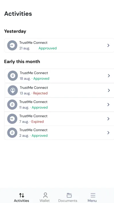 TrustMe: Your Digital Identity سکرین شاٹس