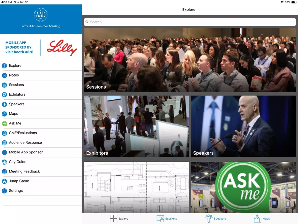 AAD Meetings iPad  Screenshots