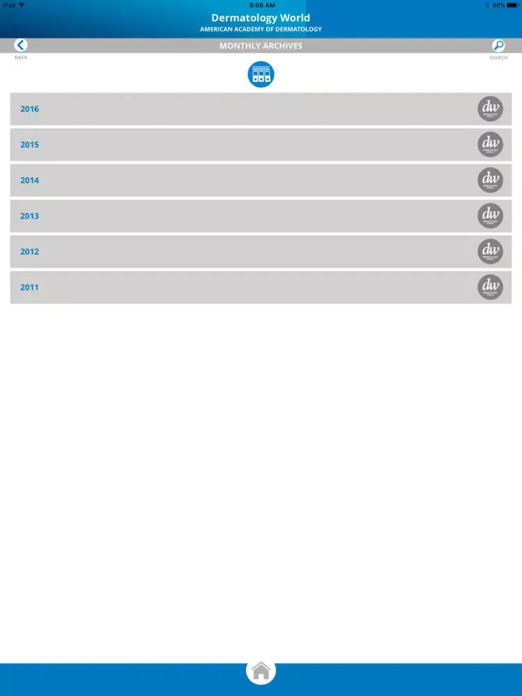Captures d'écran de Dermatology World iPad 