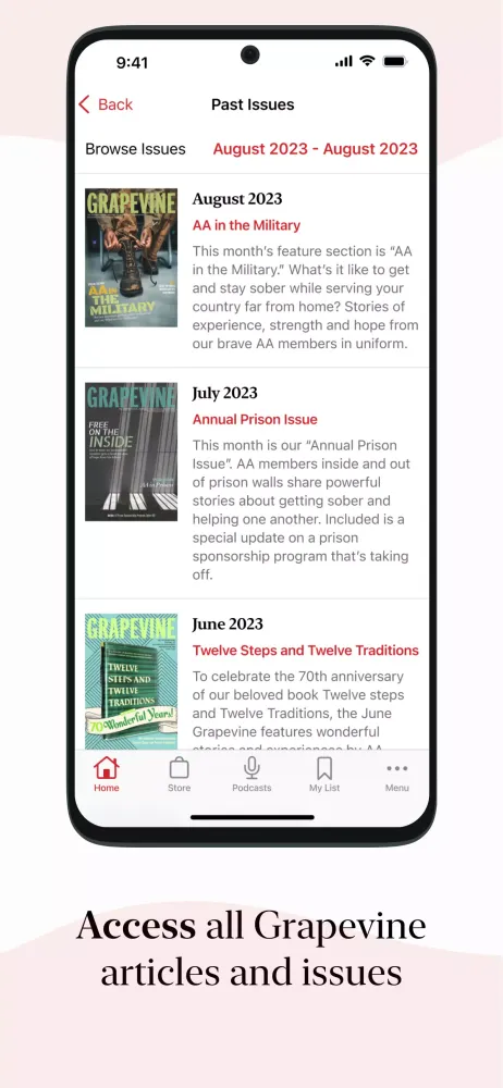 AA Grapevine Screenshots