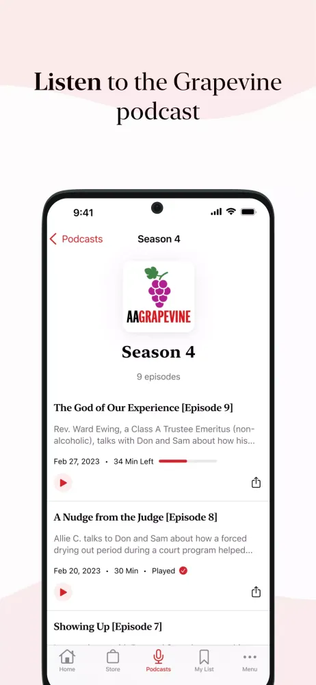 AA Grapevine Screenshots