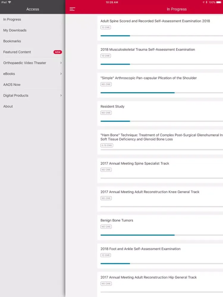AAOS Access iPad  Screenshots