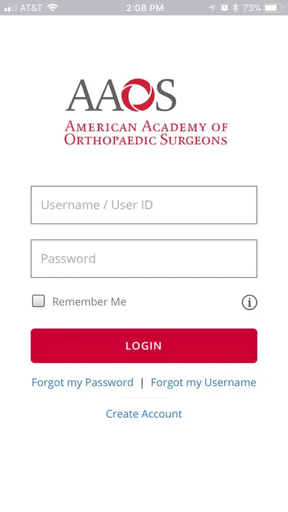 AAOS Access Screenshots