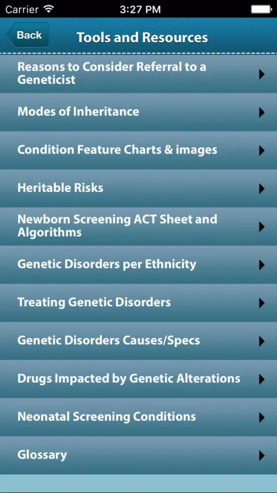 Скриншоты PediaGene: AAP Genetic Screening Toolkit