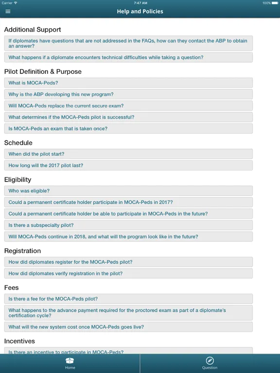 صور MOCA-Peds | Pediatrics Exam iPad 
