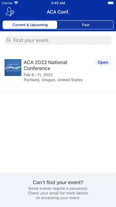 Capturas de pantalla de ACA's National Conference