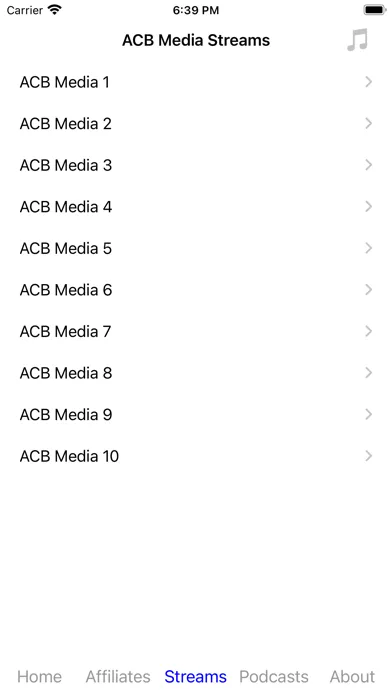 Captures d'écran de ACB Link