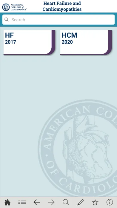 ACC Guideline Clinical App Screenshots