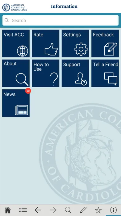 ACC Guideline Clinical App Screenshots