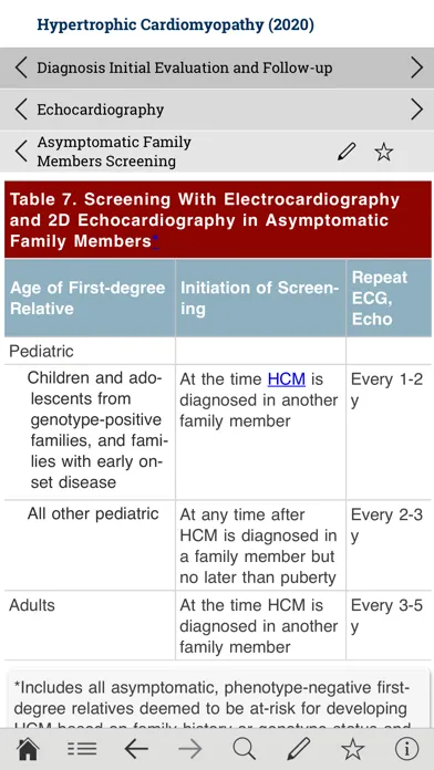 ACC Guideline Clinical App Screenshots