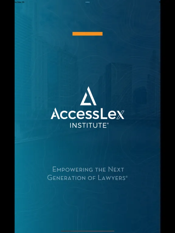 Zrzuty ekranu AccessLex Institute Events iPad 