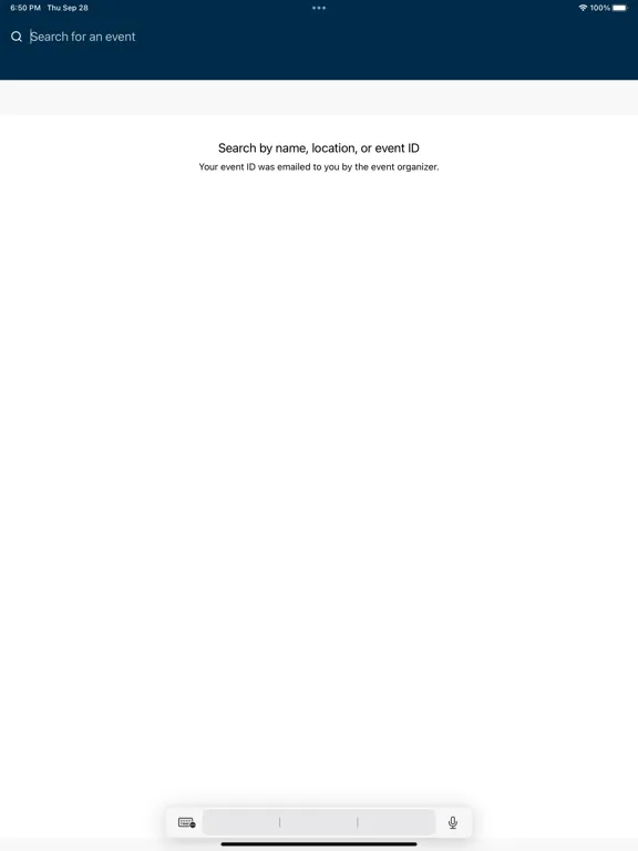 Zrzuty ekranu AccessLex Institute Events iPad 