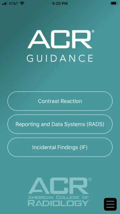Ảnh chụp màn hình của ACR Guidance