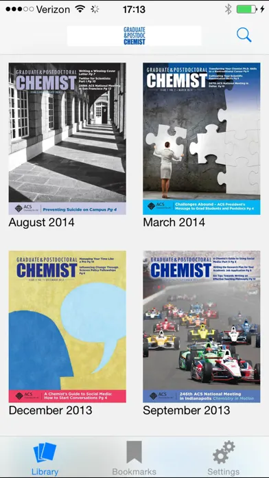 Capturas de pantalla de ACS Graduate & Postdoctoral Chemist