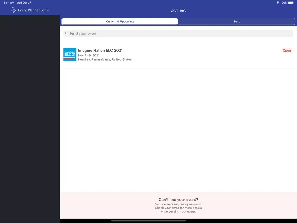 ACT-IAC iPad  Ekran Görüntüleri