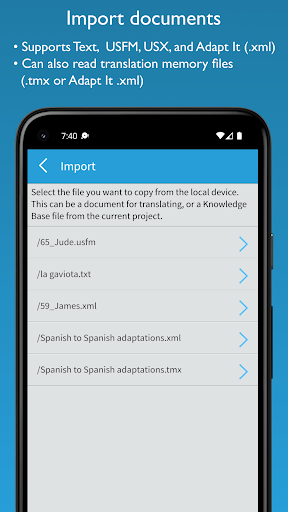 Adapt It Mobile Screenshots