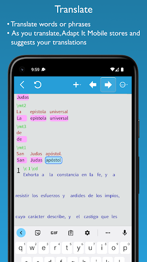 Adapt It Mobile Screenshots