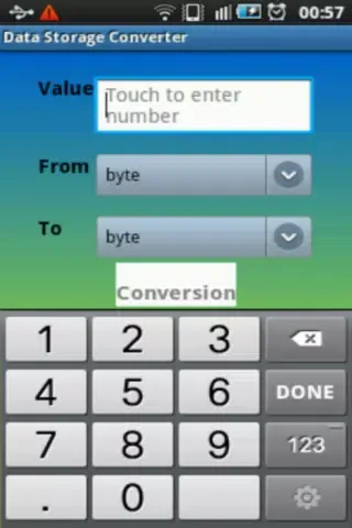 Capturas de tela do Mega Unit Converter