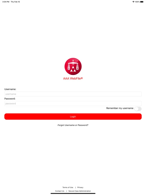 Screenshot di AAA WebFile iPad 