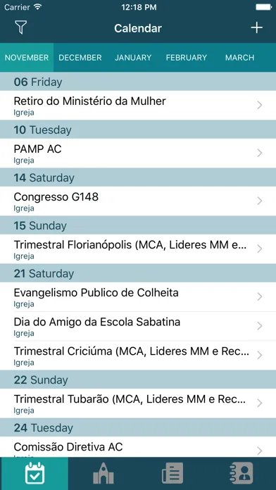 Tangkapan skrin Agenda IASD