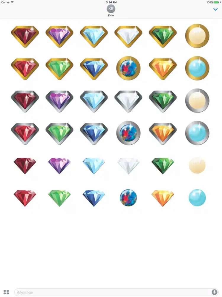 Birthstone Stickers iPad  Ekran Görüntüleri