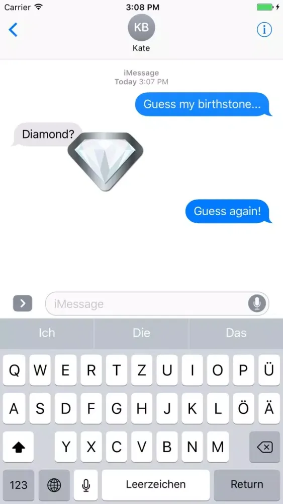 Birthstone Stickers Ekran Görüntüleri