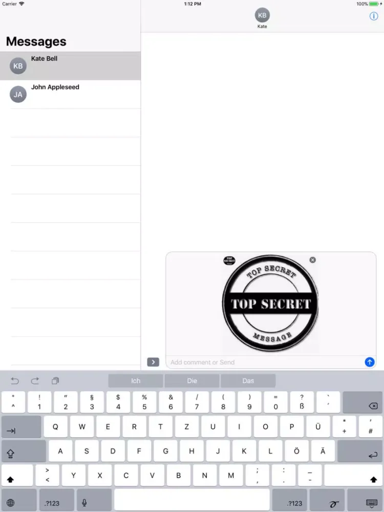 Top Secret Messages iPad  スクリーンショット