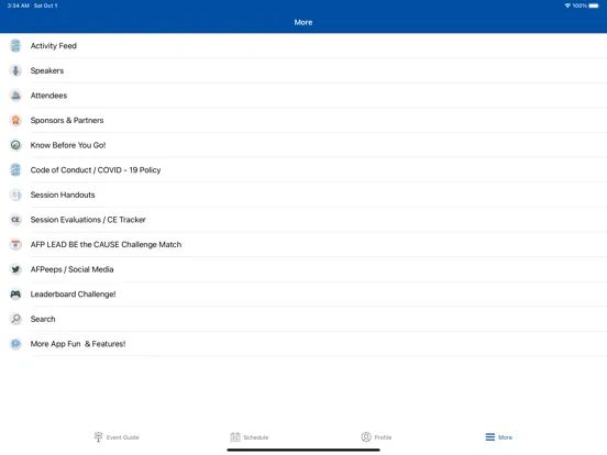 ภาพหน้าจอของ AFP LEAD iPad 