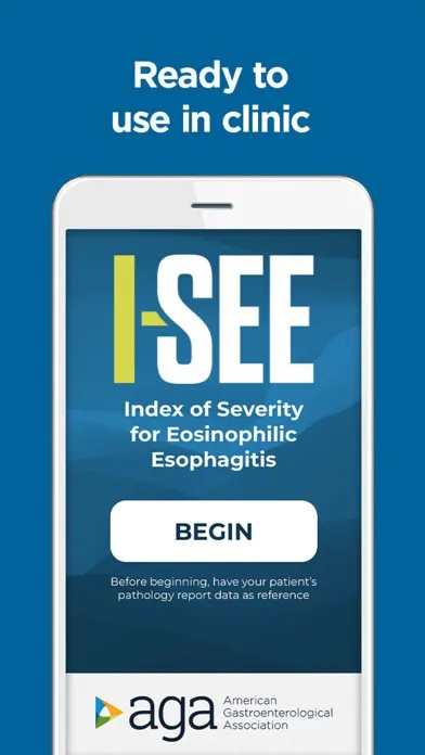 AGA I-SEE App Screenshots