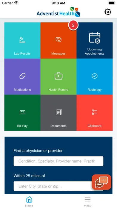 MyAdventistHealth Ekran Görüntüleri