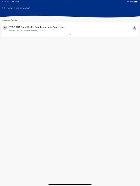 Zrzuty ekranu AHA Meetings & Events iPad 