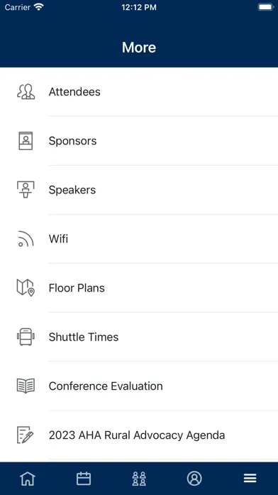 Zrzuty ekranu AHA Meetings & Events