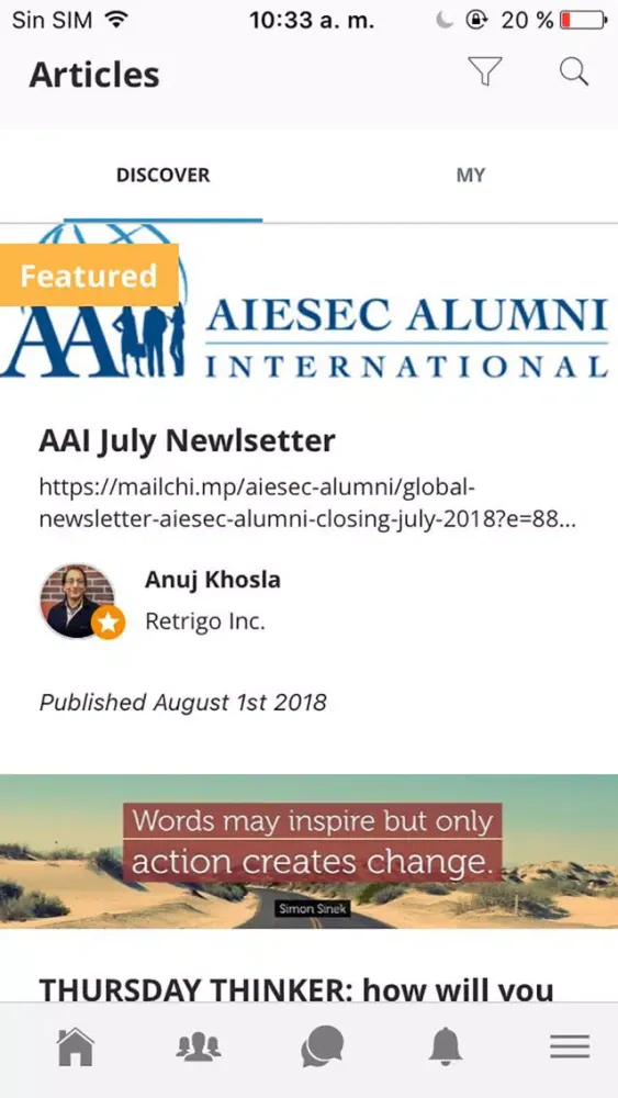 AlumNet - AIESEC Screenshots