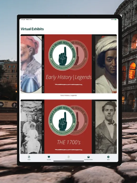 Ảnh chụp màn hình của AIH Museum iPad 