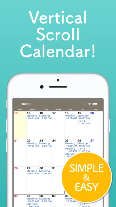 Monthly Calendar Moca 스크린샷
